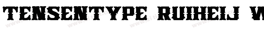Tensentype RuiHeiJ W字体转换